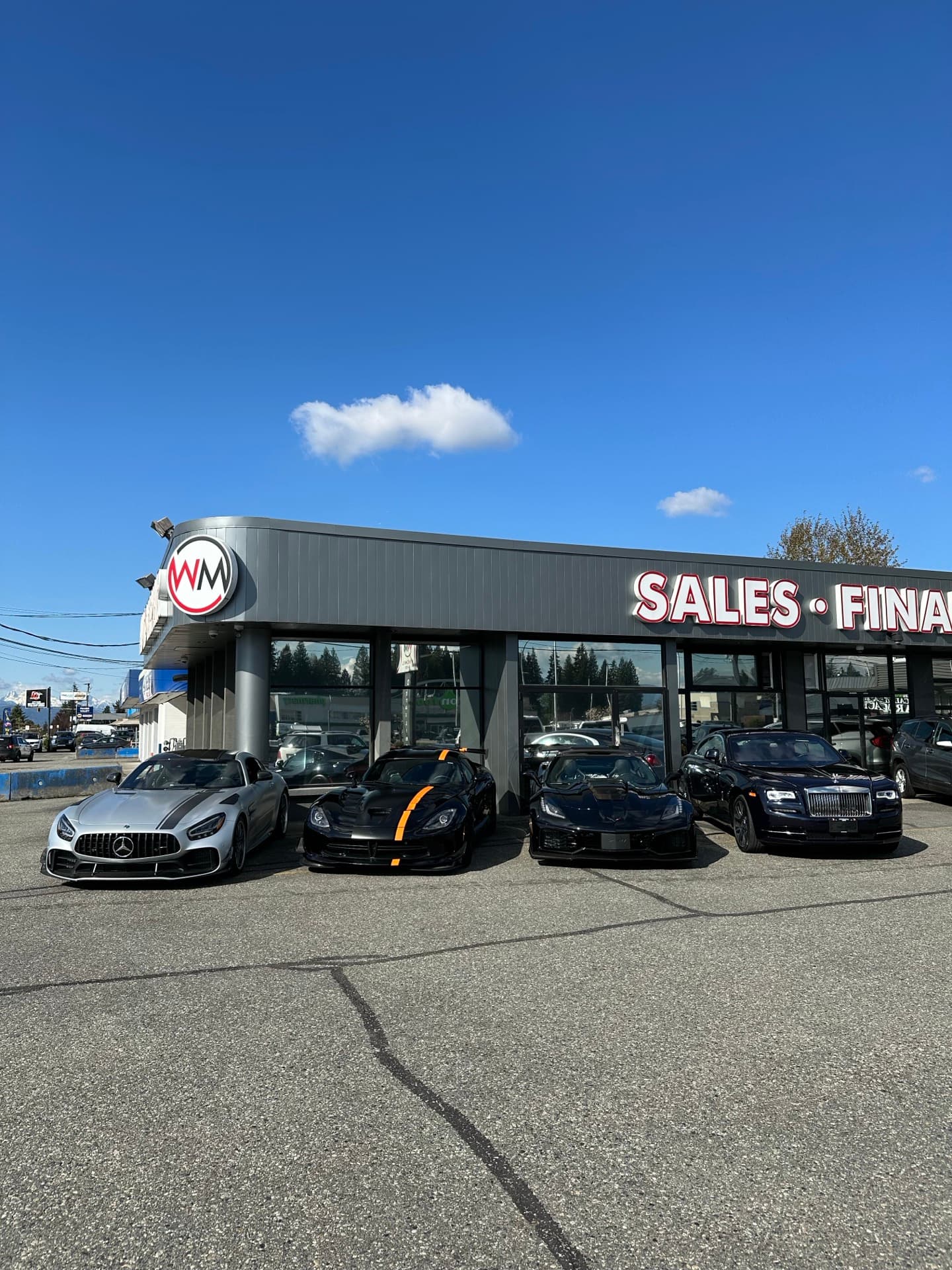 Lineup of detailed vehicles